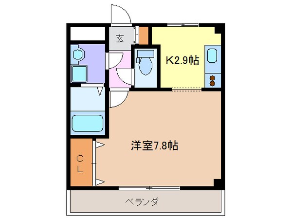 近鉄蟹江駅 徒歩8分 2階の物件間取画像